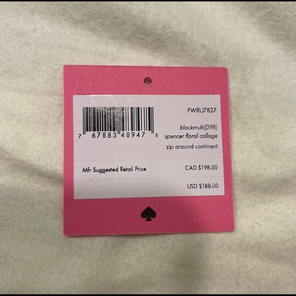 Kate Spade ♠️ spencer floral collage wallet
